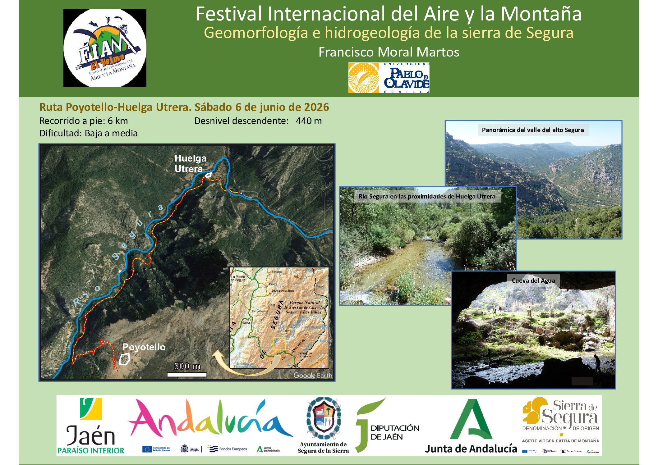 El FIAM 2026 apuesta por la naturaleza y el conocimiento del territorio con sus rutas senderista y geológica